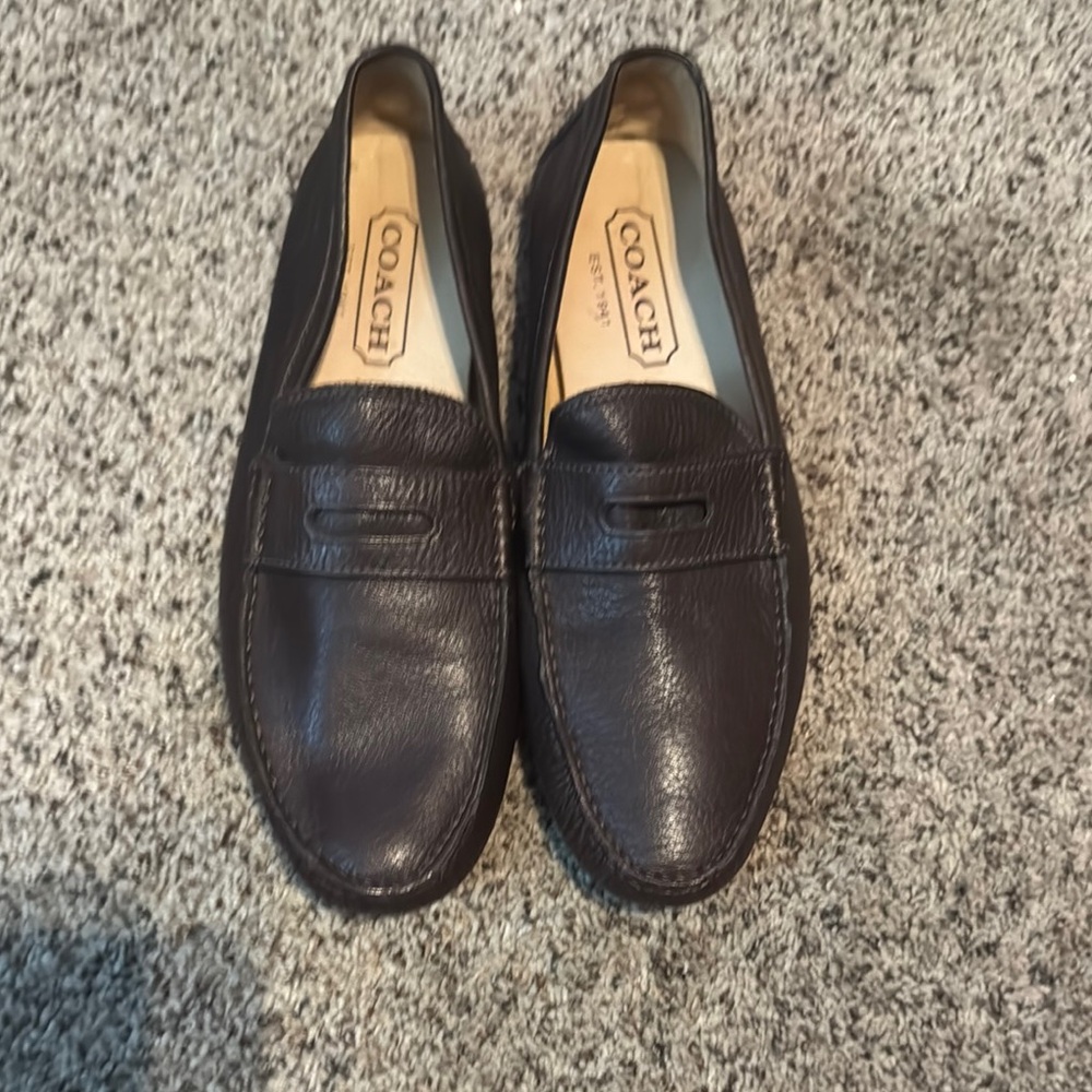 Coach Brown Leather Loafers